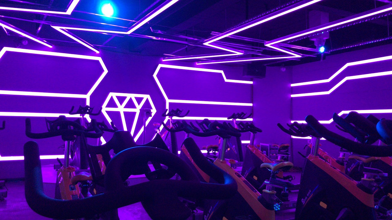 內蒙古烏海動(dòng)嵐健身房加盟店面裝修展示